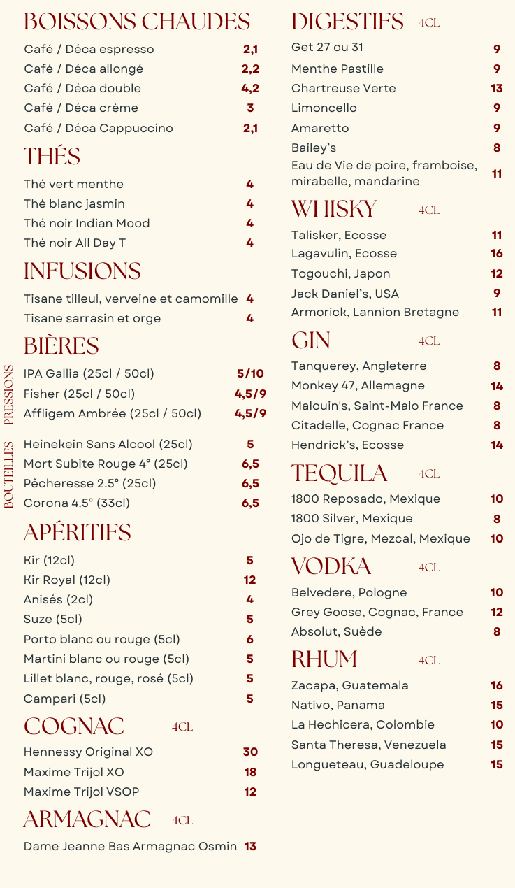 restaurant francais saint gregoire